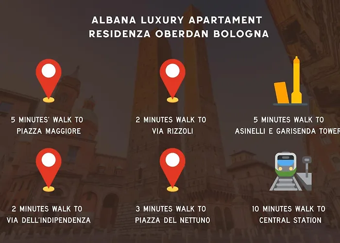 Albana Apartment, Center